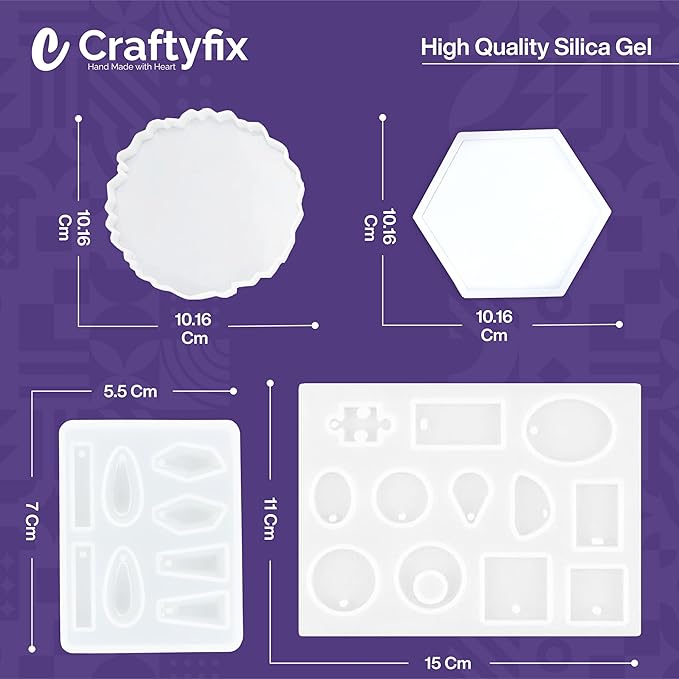 craftyfix-resin-art-kit-keychain-coaster-moulds